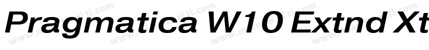 Pragmatica W10 Extnd Xtr Bd Ob字体转换